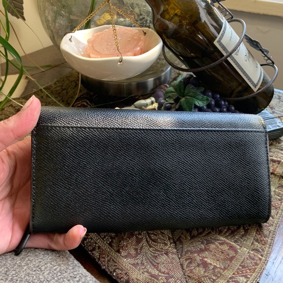 Authentic COACH 1941 Leather envelope snap flap bear wallet - Picture 5 of 15